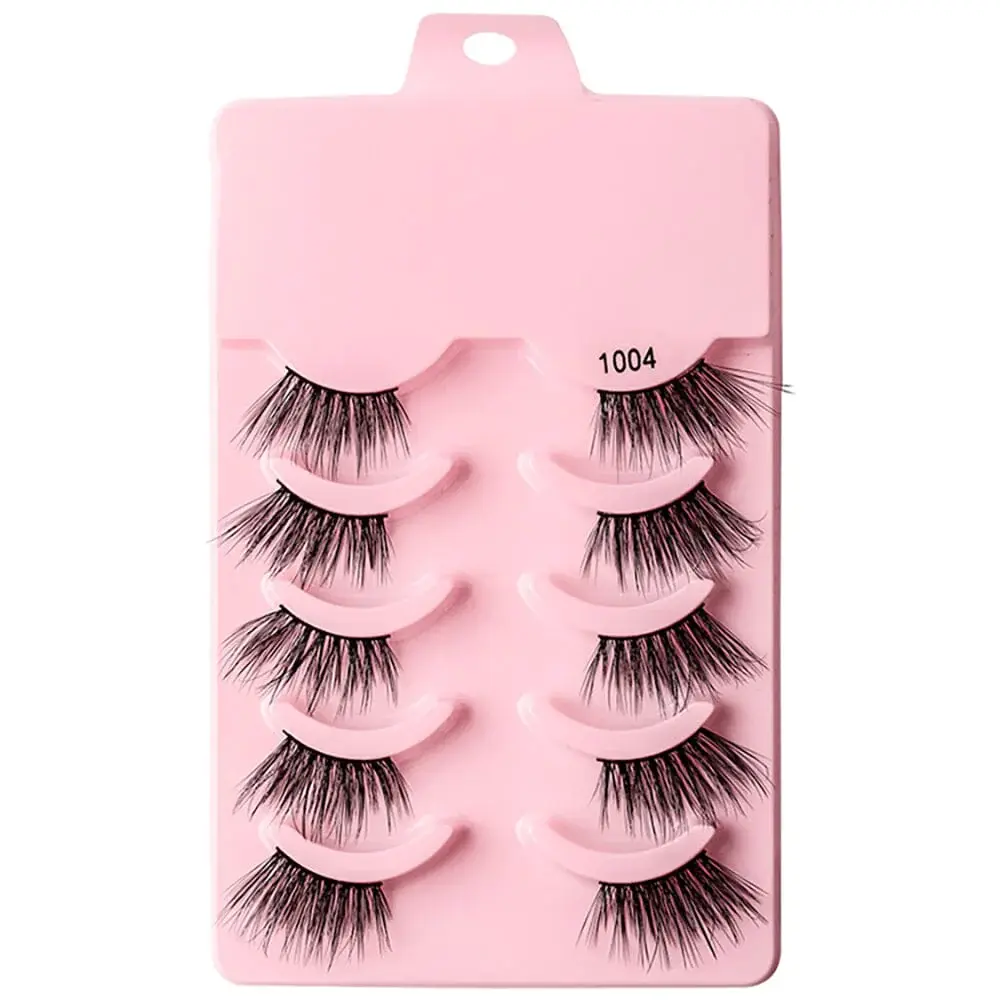 5 pairs thick, curly, & soft false eyelashes