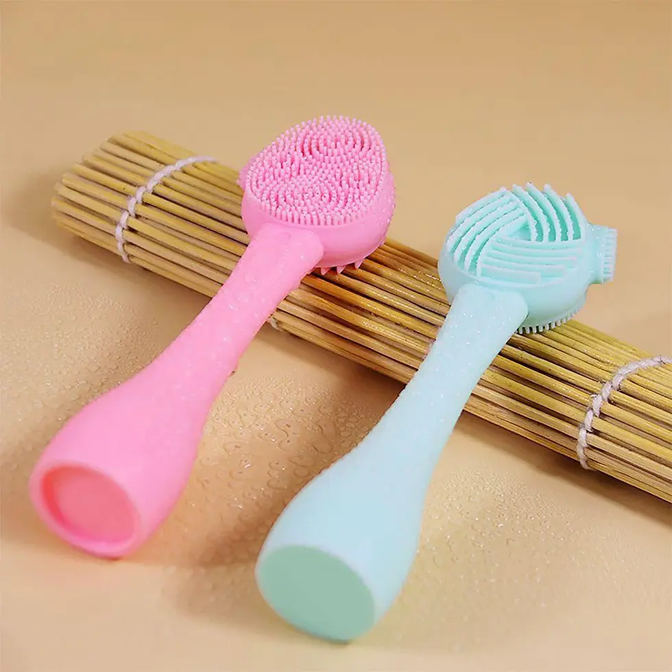 Thumbnail: Hand-held Silicone Cleansing Brush - 03