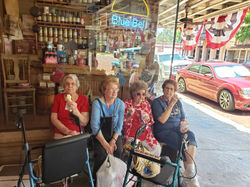 Enjoying icecream in Jefferson, TX