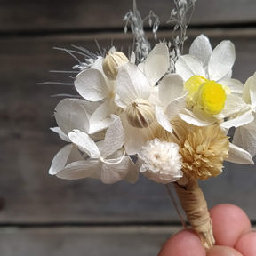boutonnière blanche mariage
