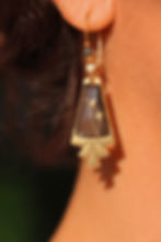 Boucles d'oreilles fleurs séchées Elise