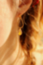 boucles d'oreilles fleurs séchées femme