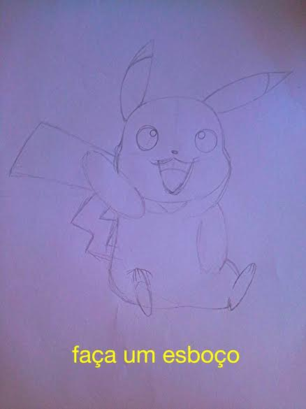 Como desenhar o Pikachu