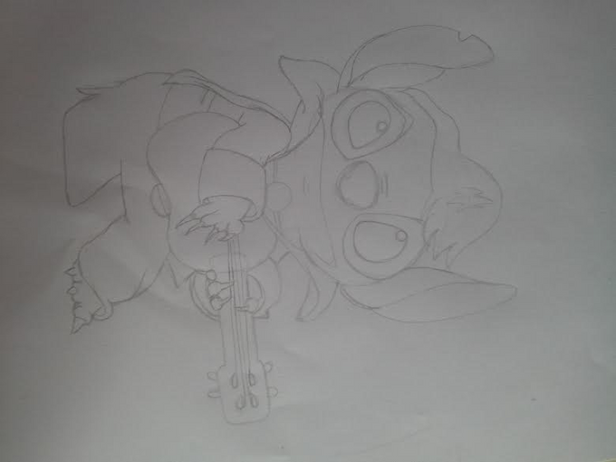 desenhar-Stitch em Elvis Presley