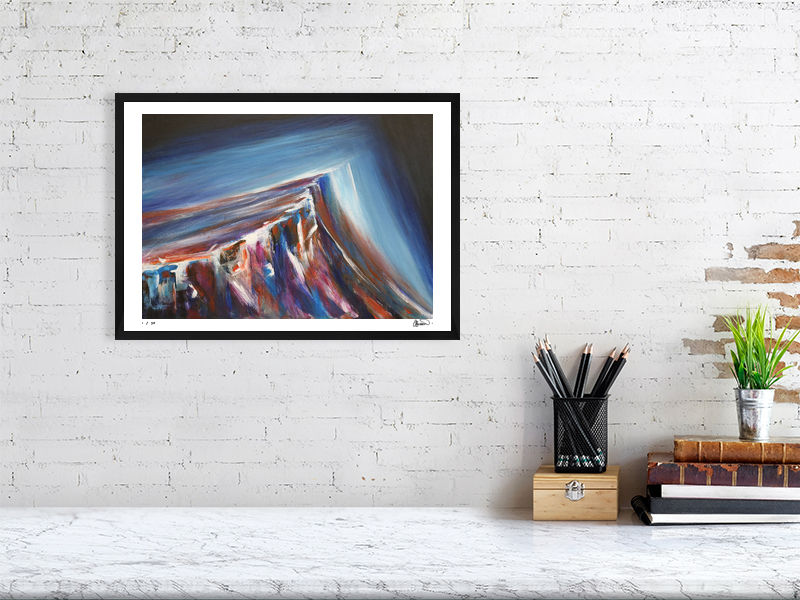 Thumbnail: Blencathra Painting. Lake District impressionist mountain landscape paintings. Limited edition fine art print