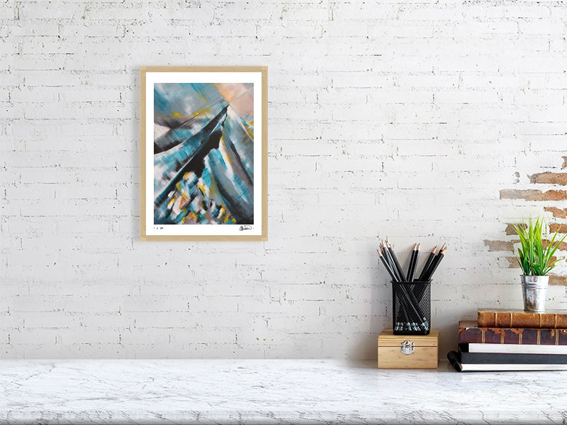 Thumbnail: Helvellyn Painting. Lake District impressionist mountain landscape paintings. Limited edition fine art print