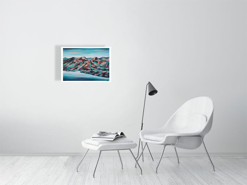 Thumbnail: Catbells Painting. Lake District impressionist mountain landscape paintings. Limited edition fine art print