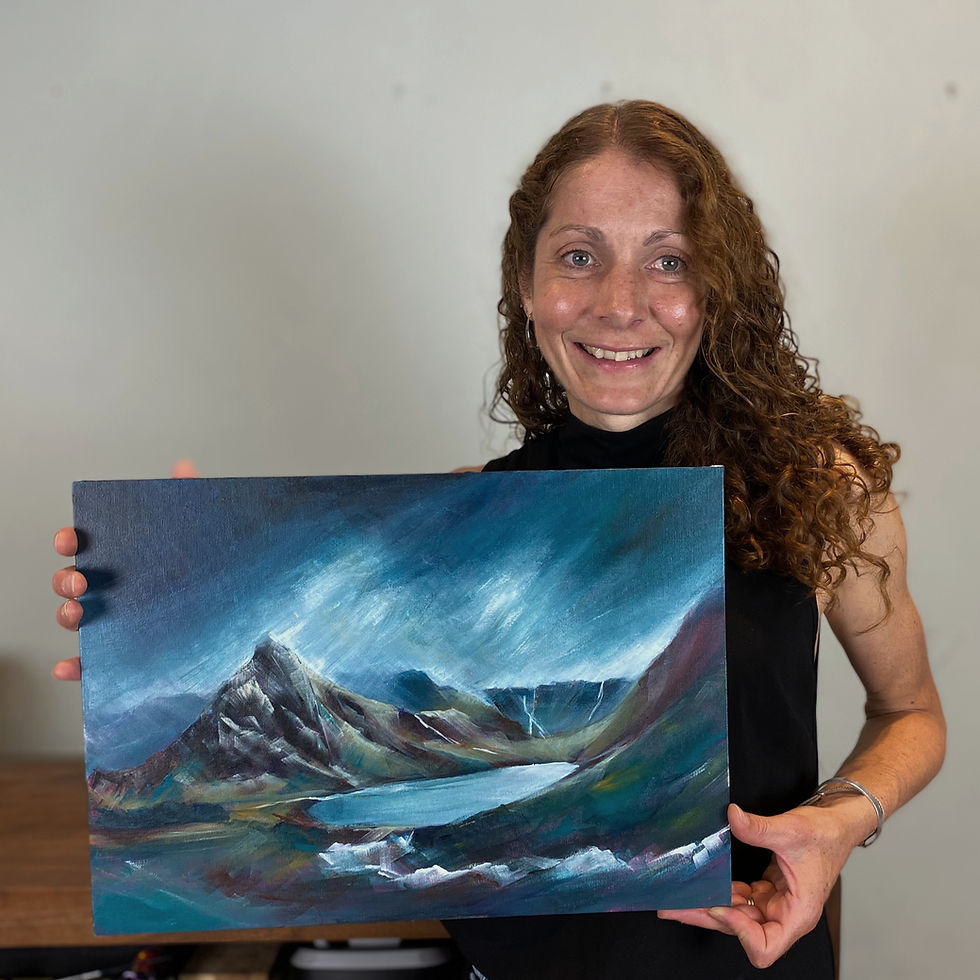 The Original - Tryfan and Llyn Ogwen, Acrylic on canvas board 16.5 x 11.7" (A3), 2025