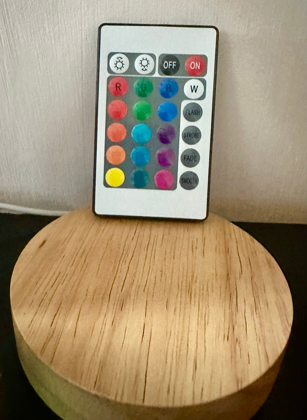 Round LED Base with remote control