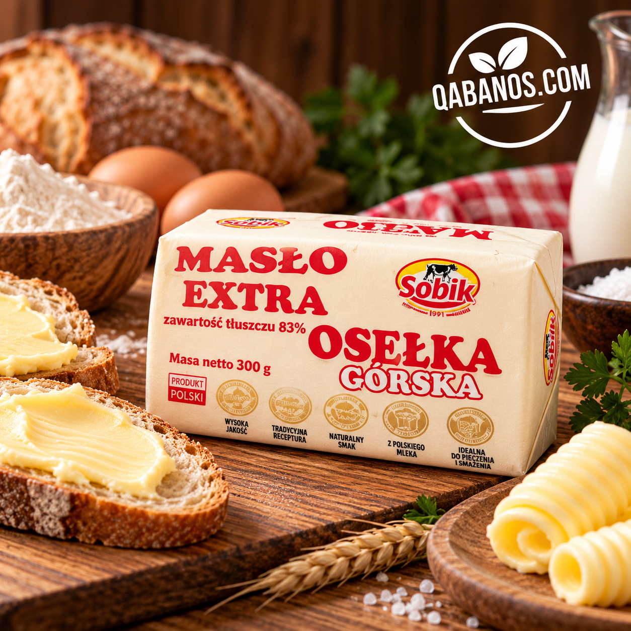Masło Sobik Extra Osełka Górska