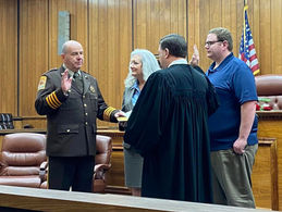 Sheriff Jeff Shaver Being Sworn In as Cherokee County Sheriff for a Fifth Term