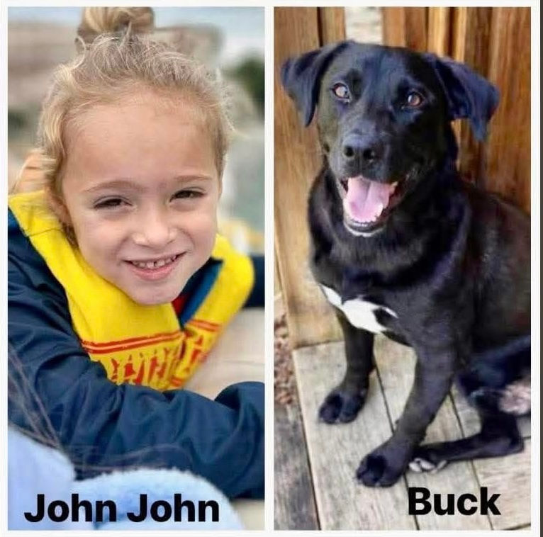4-year-old Johnathan “John John” Everett Boley and his dog Buck. (Walker County Sheriff's Office/ALEA)