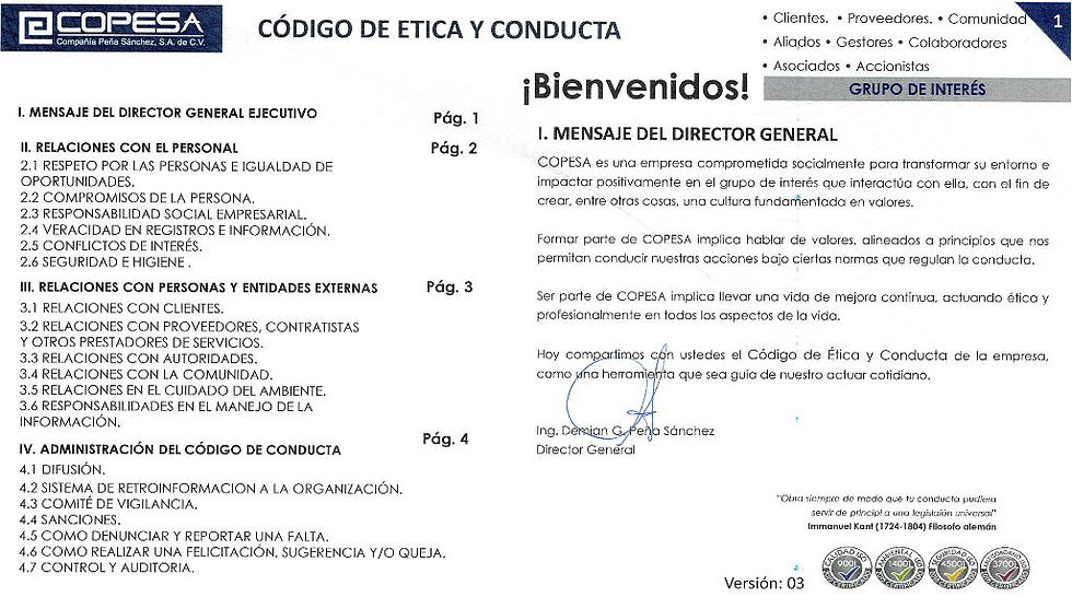 Mensaje del Director General