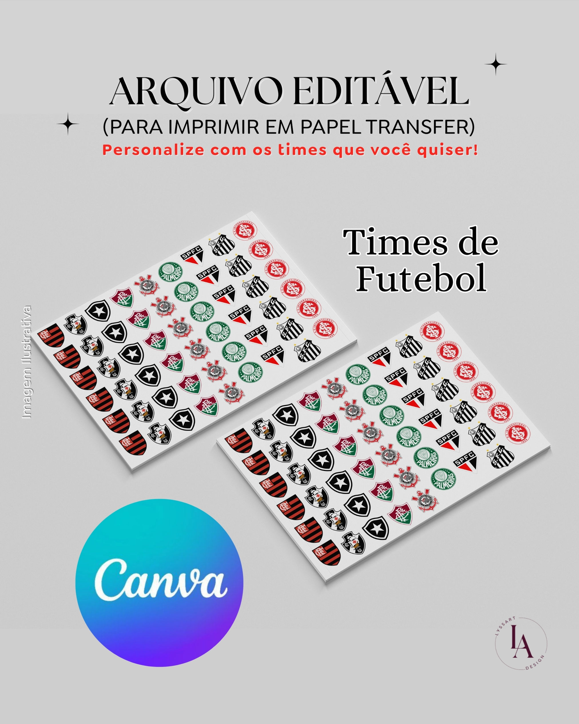 ARQUIVO EDITÁVEL - Times de Futebol P/ Transfer