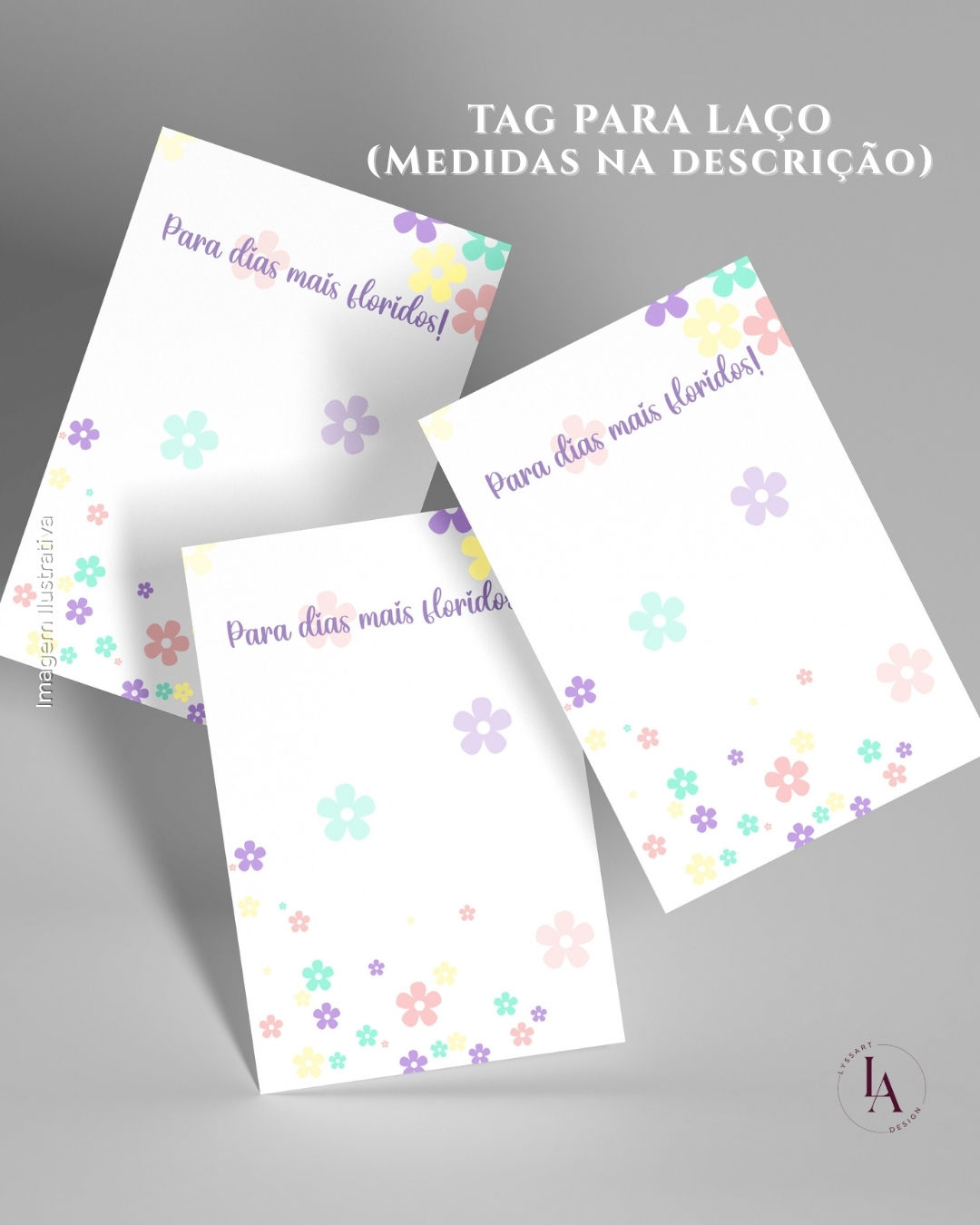 Arquivo Tag Para Laço (Flores) - Lyssart