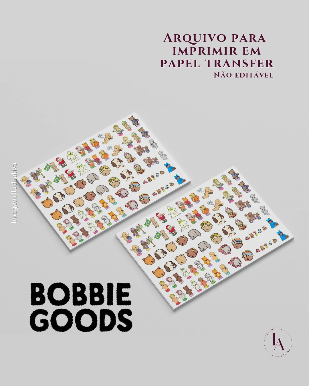 Arquivo Desenhos BOBBIE GOODS P/ Transfer