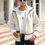 Thumbnail: Männer Teddy Jacke mit Kontrast Saum,