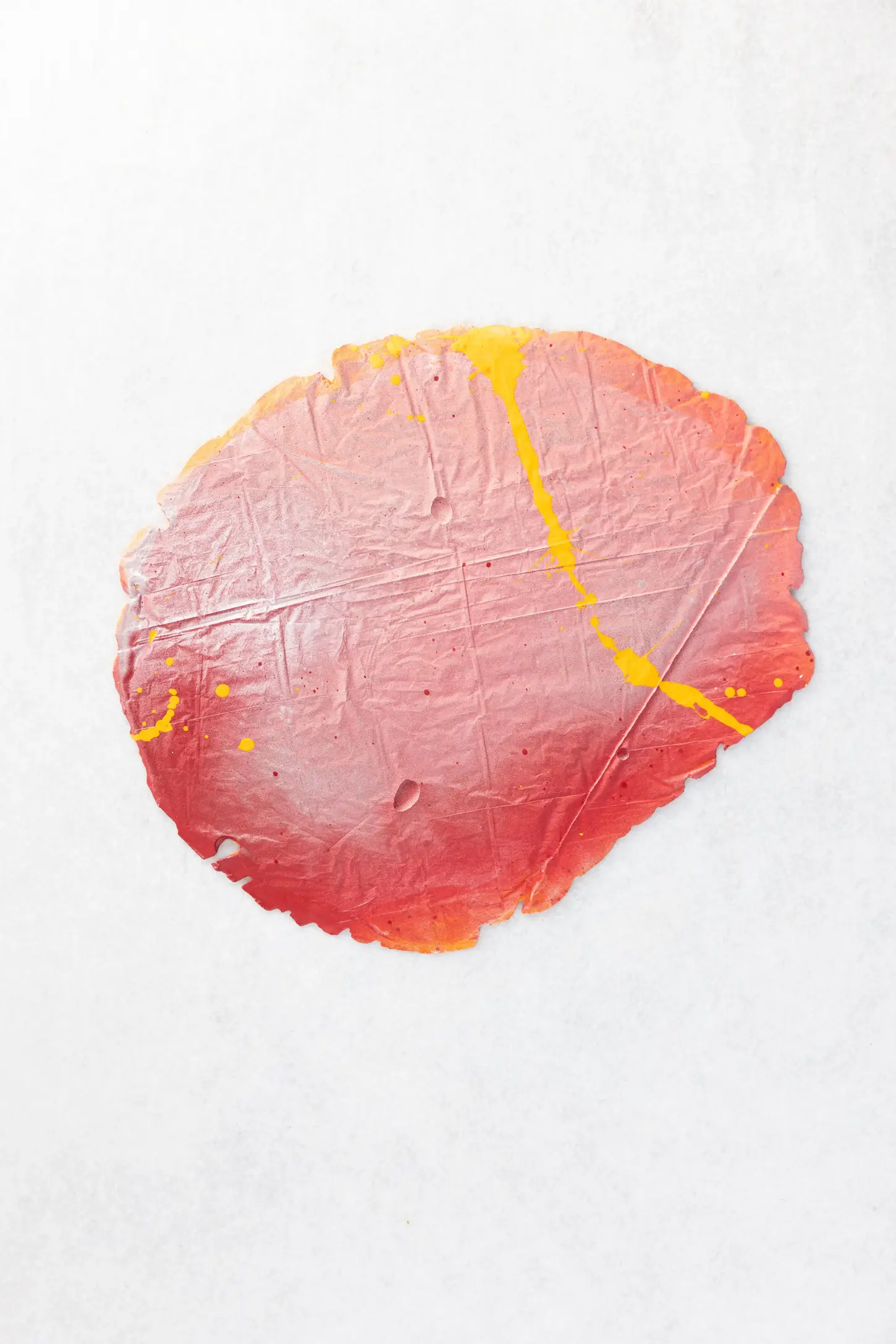 Abstract mixed-media wall object created with plaster, pigments and epoxy. Inspired by the beauty of nature, the work transforms organic forms into a distinctive visual language that invites curiosity and personal interpretation.