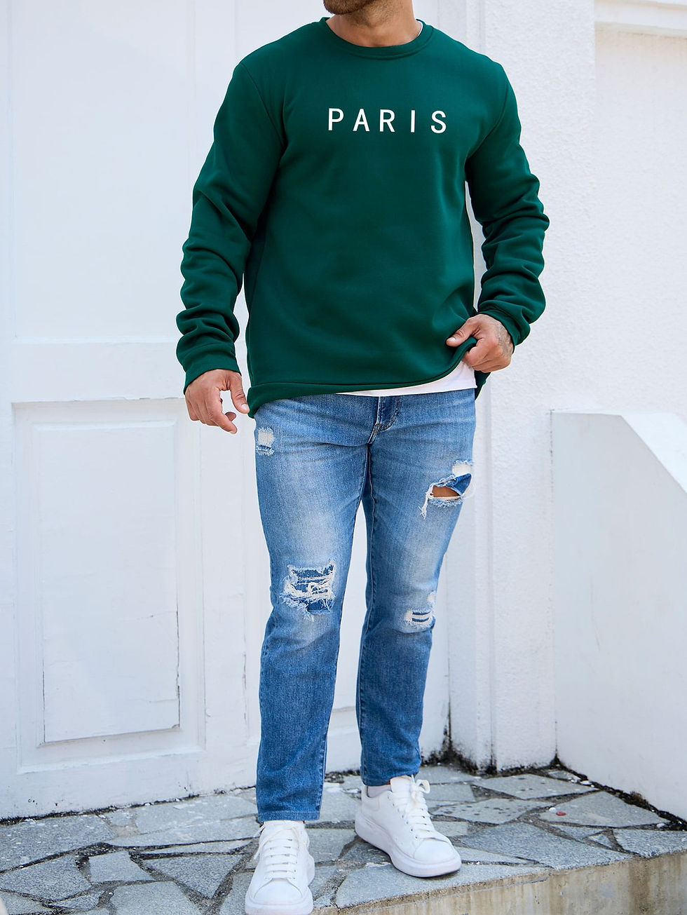 Thumbnail: Manfinity Homme Männer Thermal Pullover mit Buchstaben Grafik