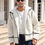 Thumbnail: Männer Teddy Jacke mit Kontrast Saum,