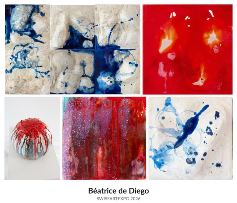 Beatrice de Diego explores the fluidity of nature and material at SWISSARTEXPO 2026