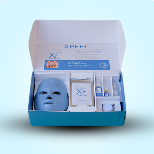 X Formulations Repair Kit, Red Light Mask,Cleanser, Biocelluose Mask ...