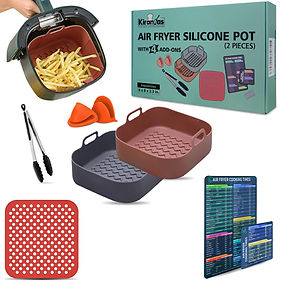 Kirandas Air Fryer Liners and Accessories kit