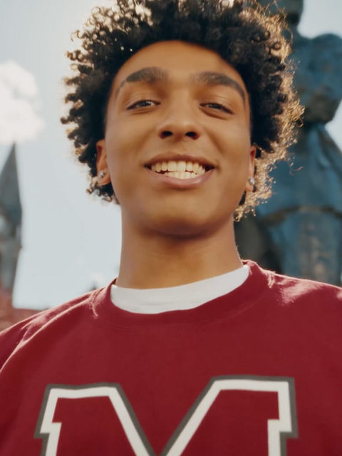 UMass Amherst student smiling