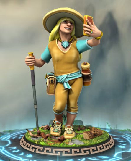 Hiker Melissa created by Pinky Dee on Heroforge.com