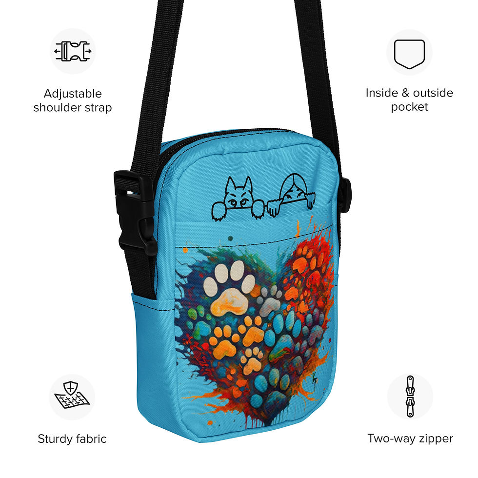 Thumbnail: Crossbody Bag - Paws