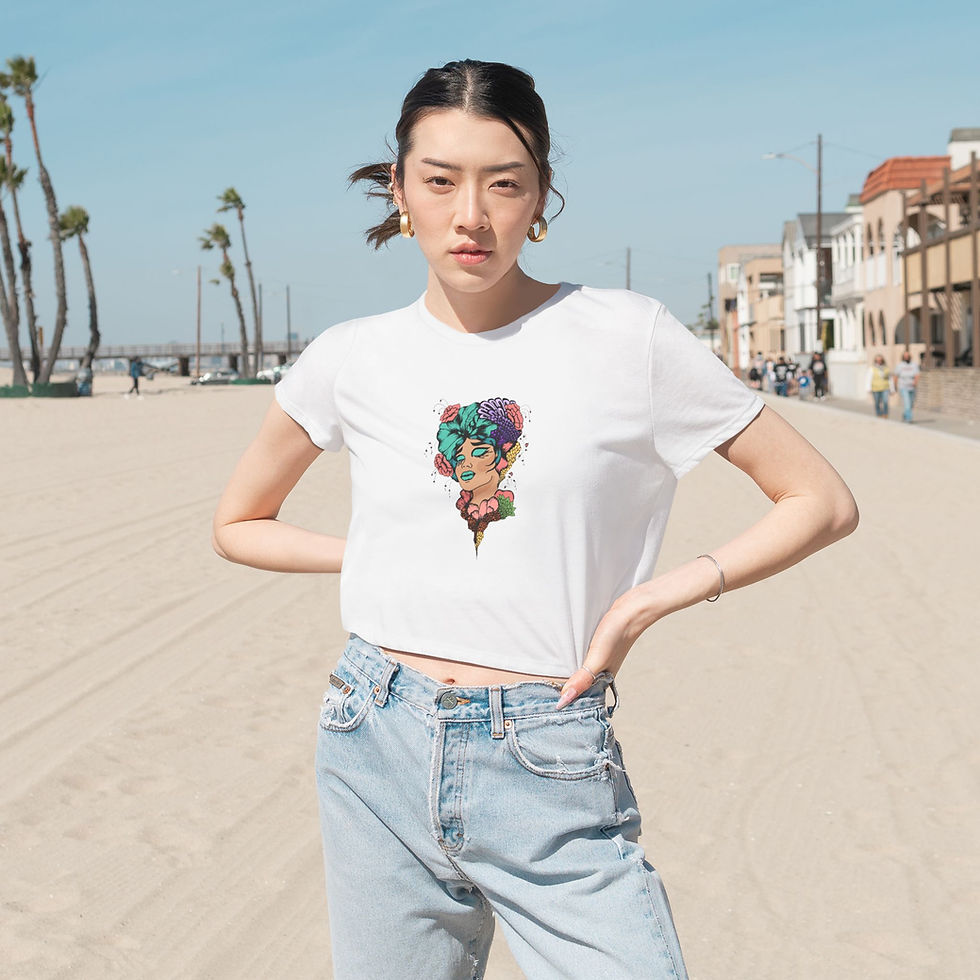 Thumbnail: Celebrate Women Crop Top Tee