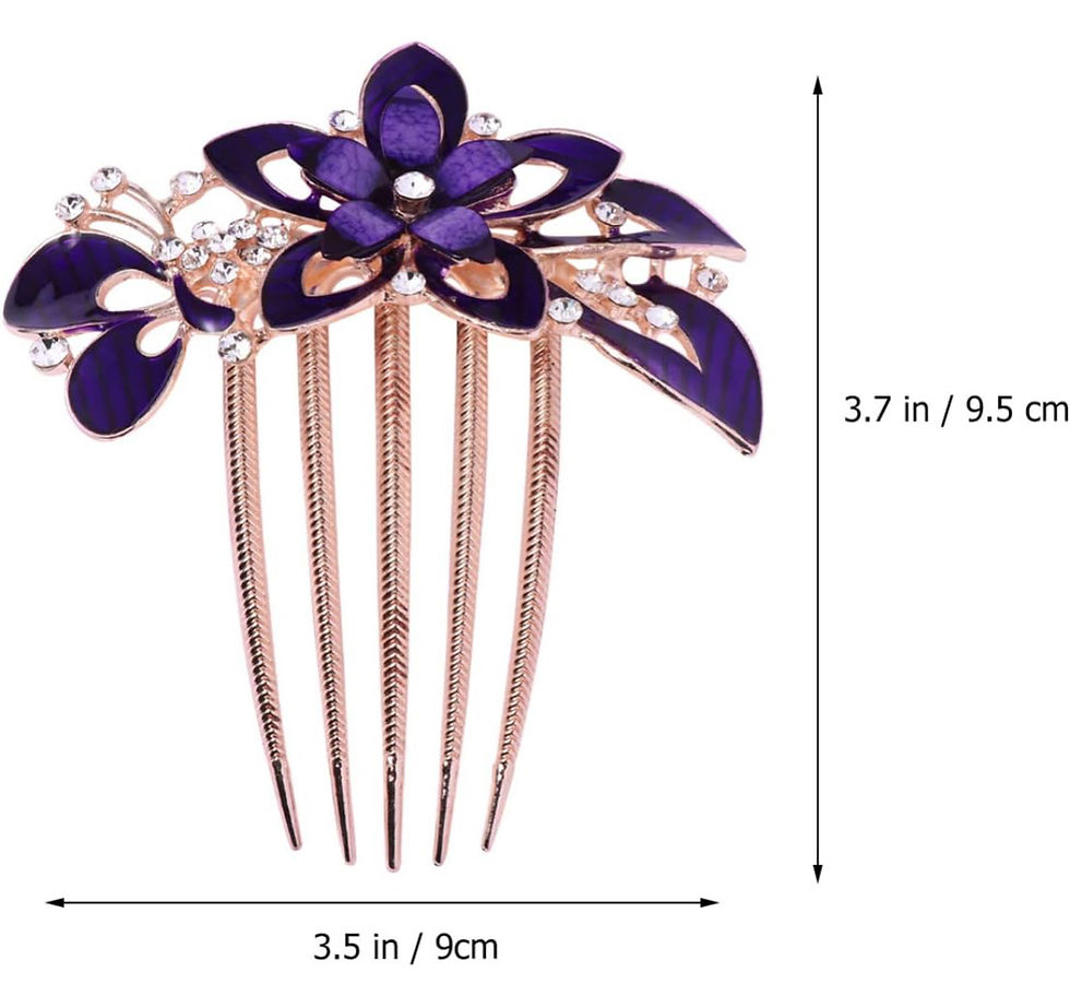 Thumbnail: Cubic Zirconia Flower Vine Necklace,  Dangle Earrings & Hair Accessory