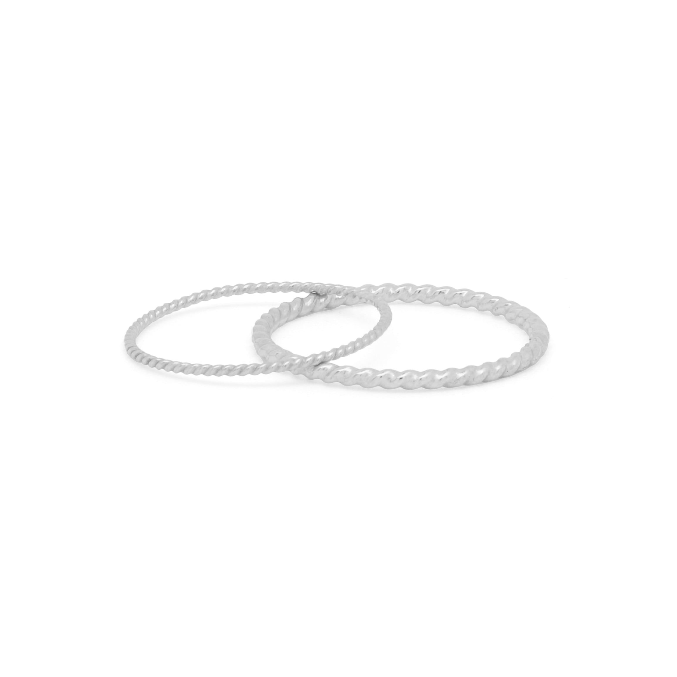 Twist Ring – Dainty Minimalist Silver Jewellery