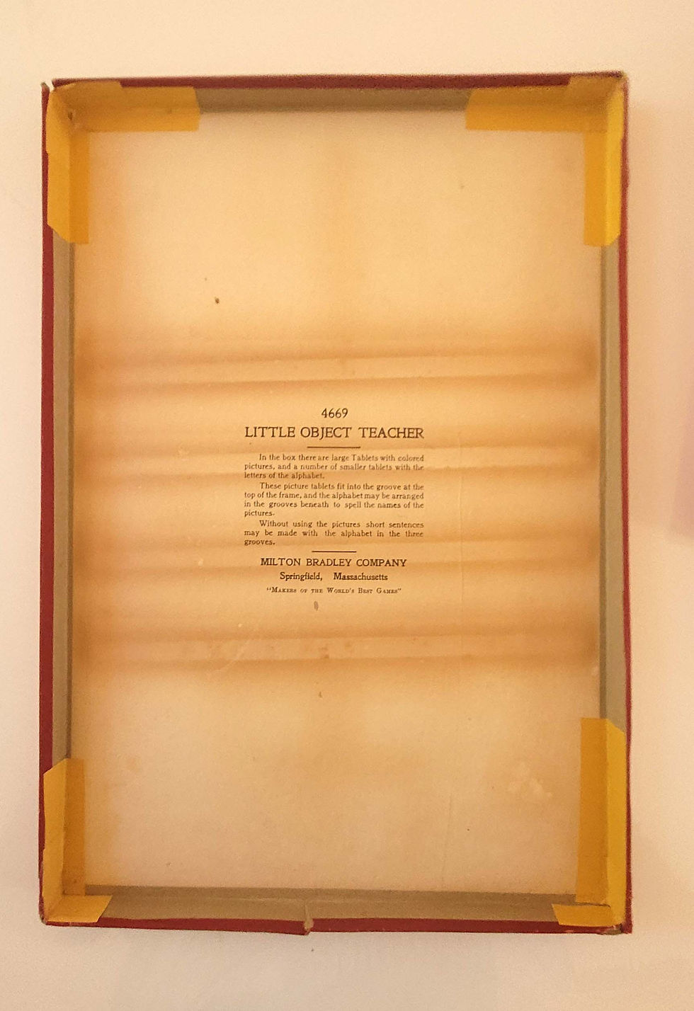 Thumbnail: MILTON BRADLEY LITTLE OBJECT TEACHER – COMPLETE – CA 1900 – GRAPHIC COVER