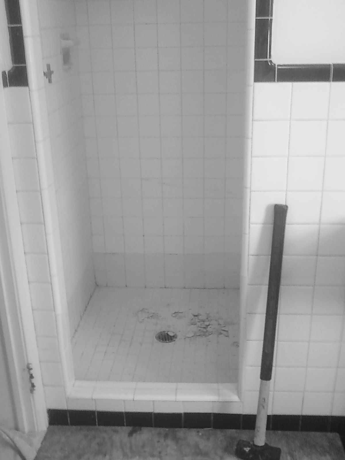 shower before