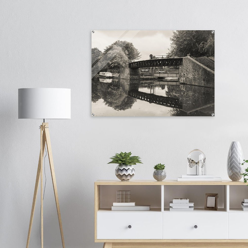 Thumbnail: Black country living canal - Acrylic fine art print