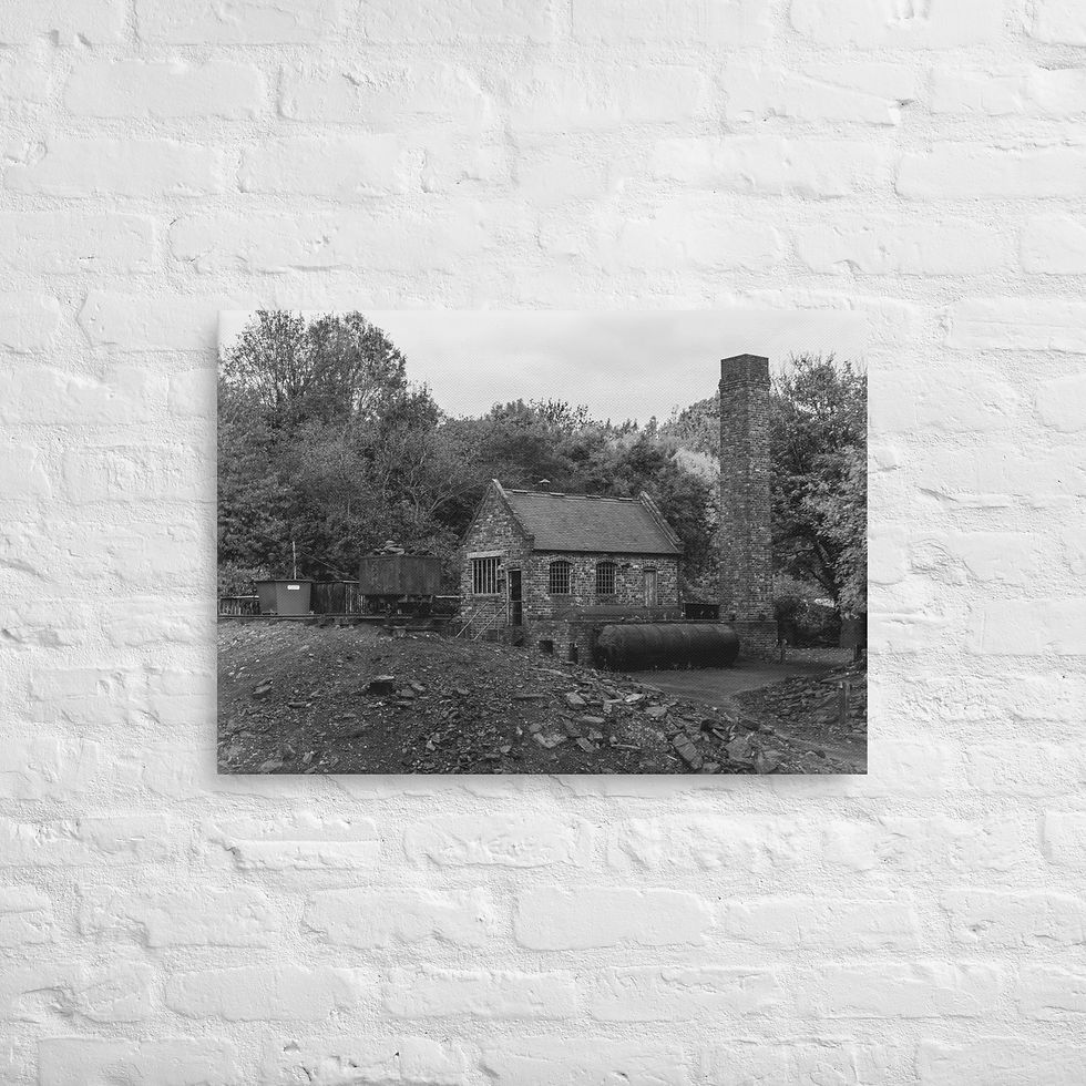 Thumbnail: Black country museum mine - Thin canvas fine art print
