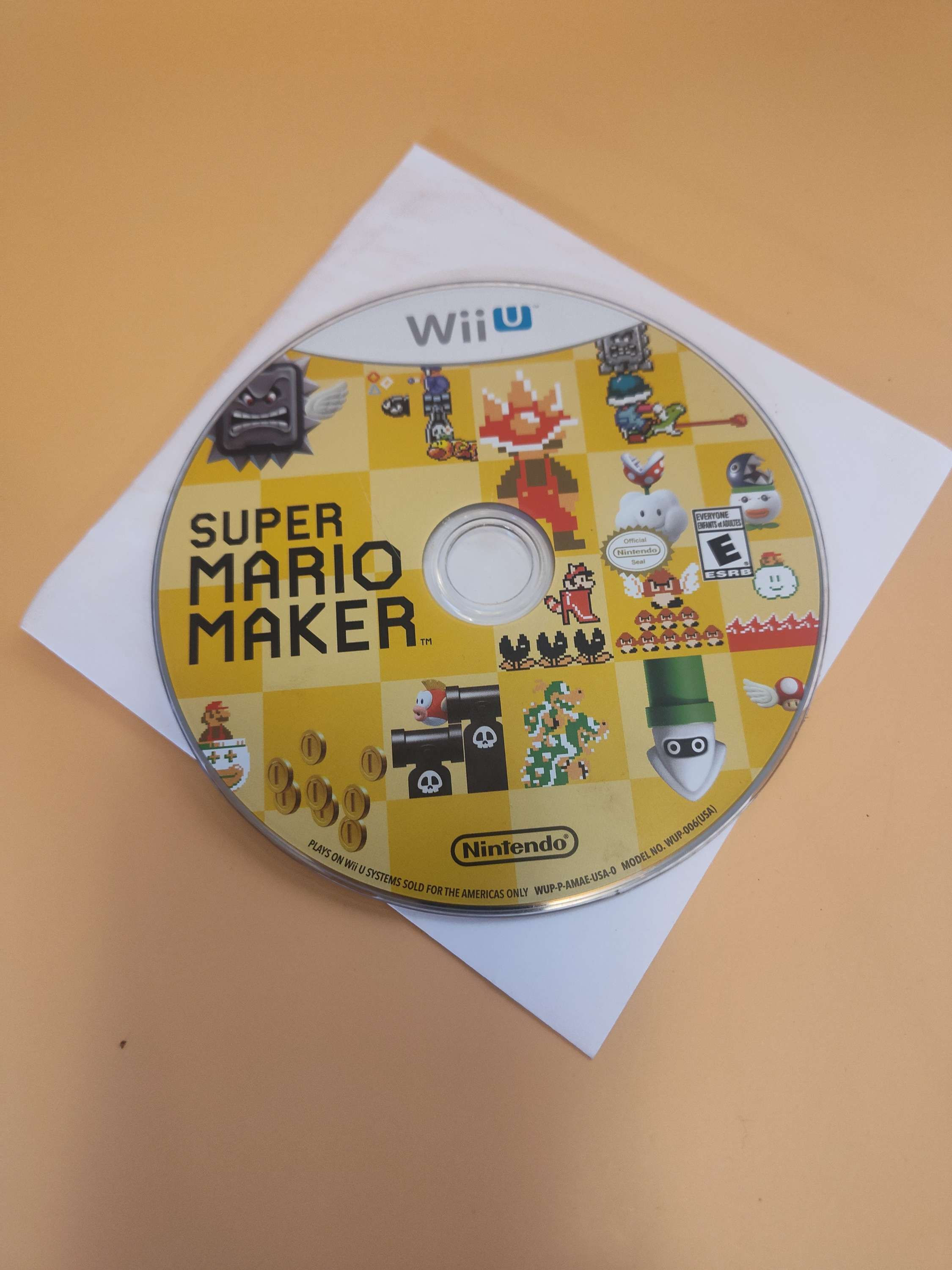 Super Mario Maker Wii u disc only
