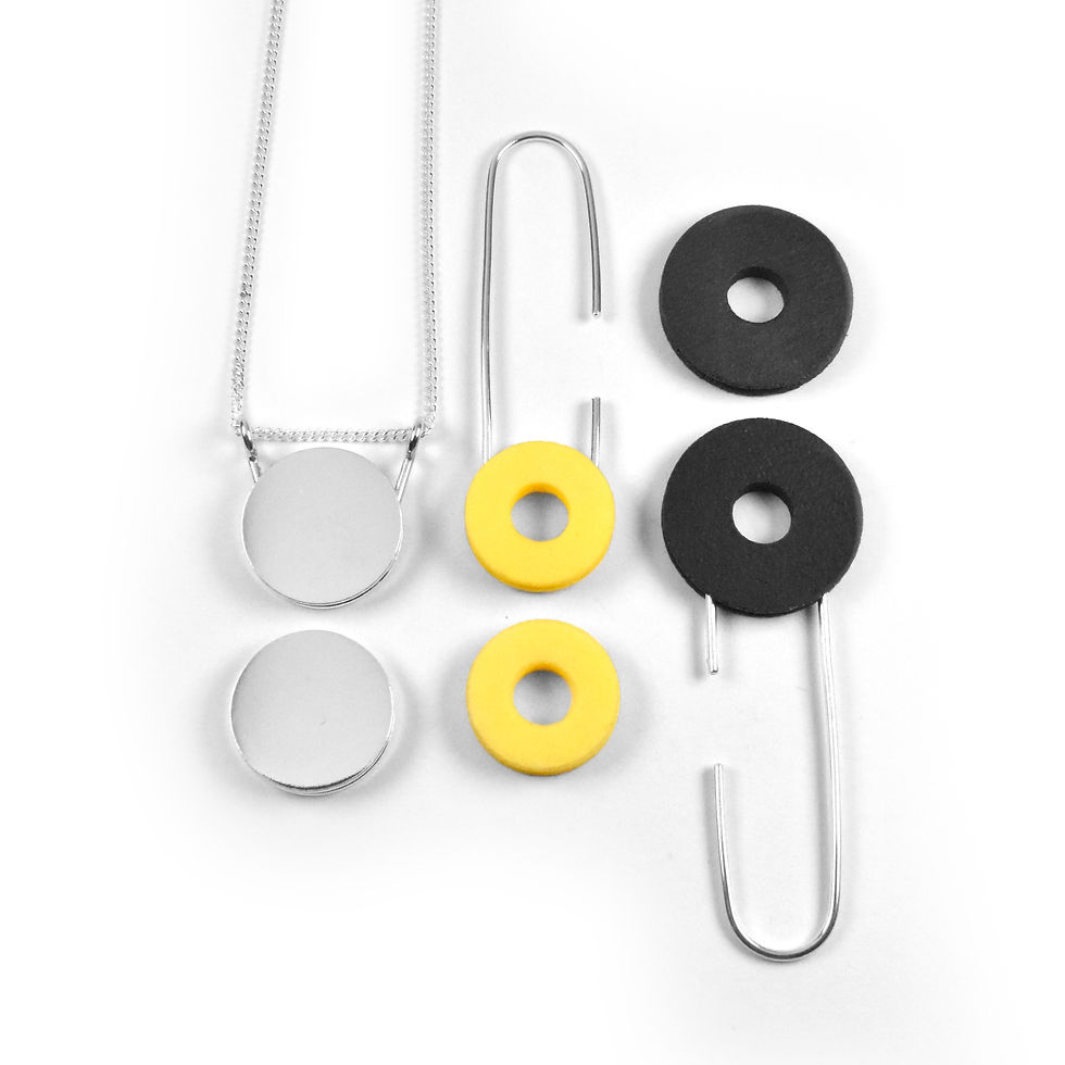 Eclipse pendant and earring set 2 Jacstar Design