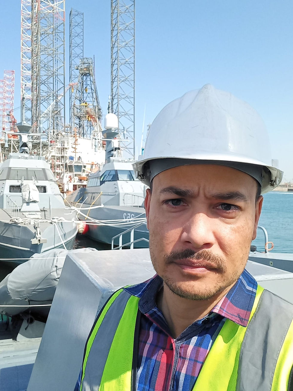 Offshore execution partner team member at a shipyard.