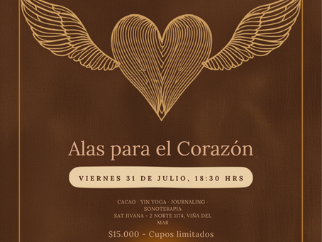 Alas para el Corazón: círculo de cacao, yin yoga y sonoterapia en Viña del Mar