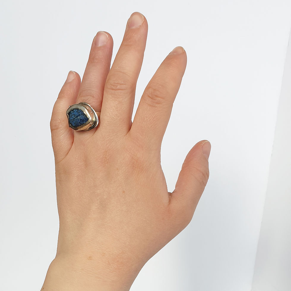 Thumbnail: Blue opal silver ring