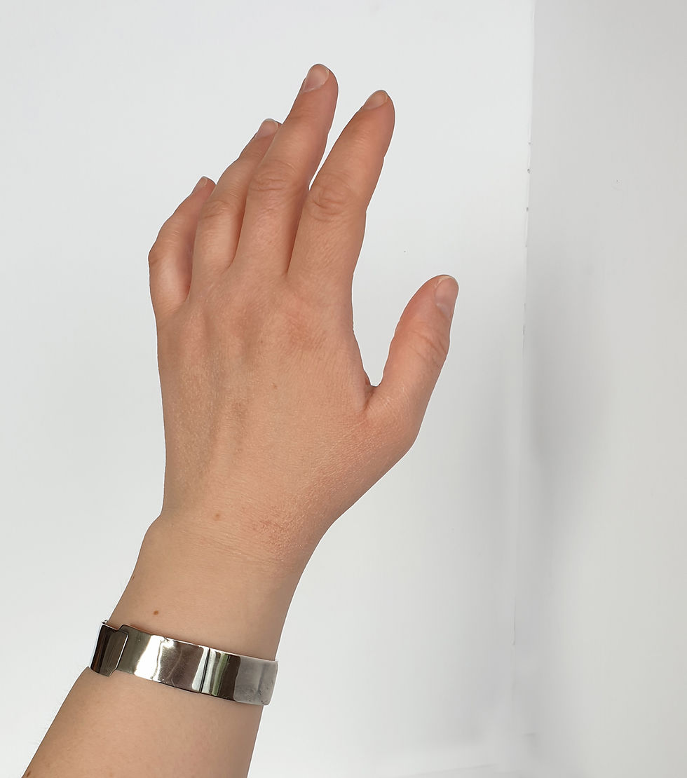 Thumbnail: Basalt silver bracelet