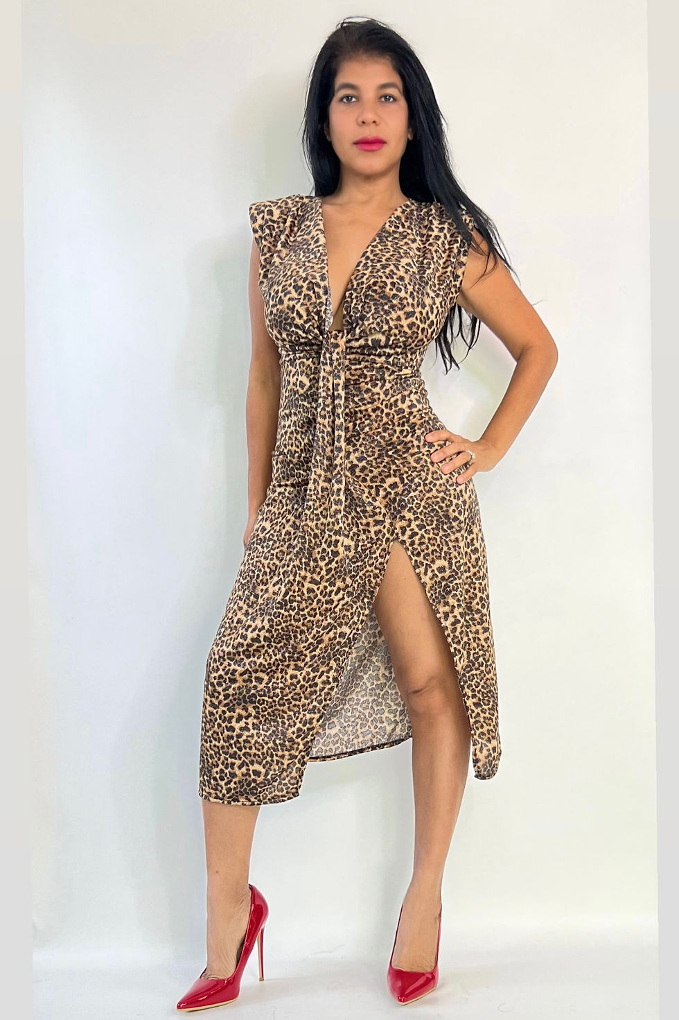 Adelynn Animal Print Dress