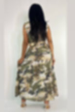 Thumbnail: Adelynn animal print dress, back view