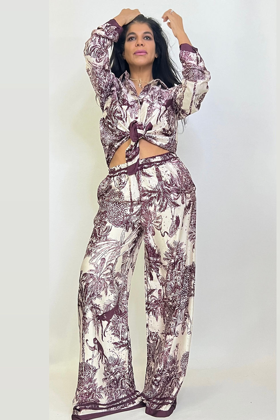 Blakely Jungle Print Top/Pants Set