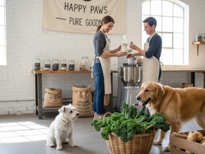 Dogs at local market