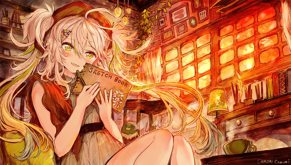 CLIP STUDIO PAINTで配布中のカモミブラシ、ARTIST21のイメージイラスト
