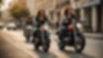 A group of women motorcyclists enjoying a ride together