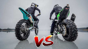 Motorcycle tire with metal spikes for ice racing